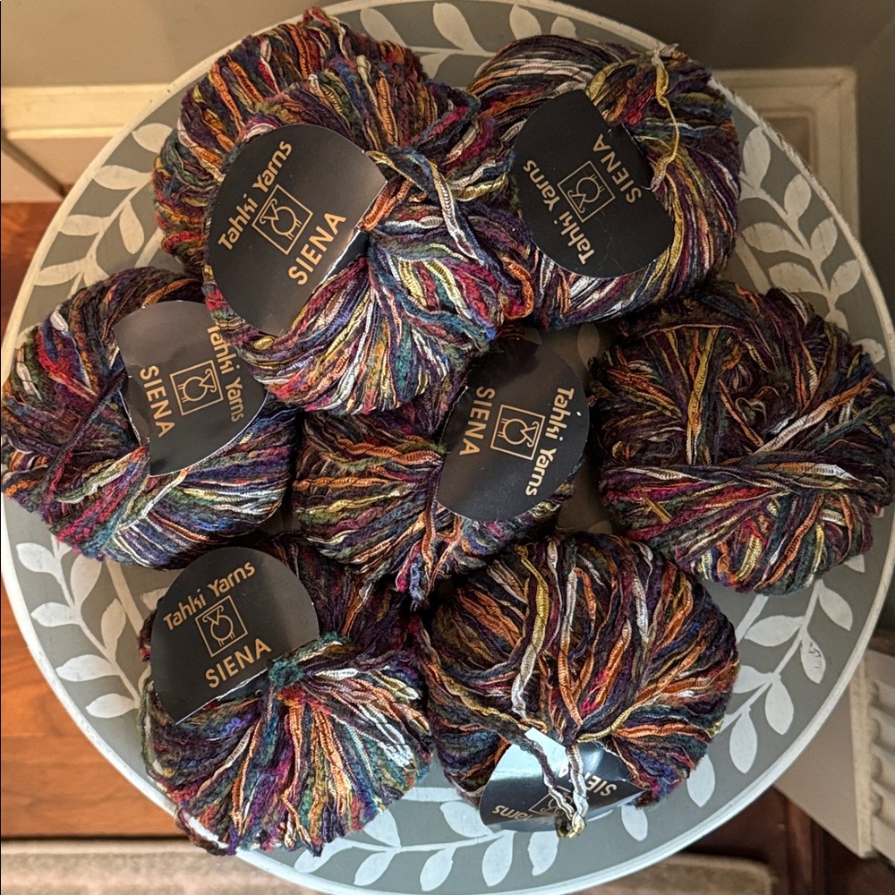 Tahki Yarns Siena Wool Blend Ribbon Yarn 8 Skeins